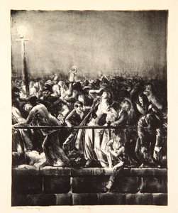 La folla, 1923 da George Wesley Bellows